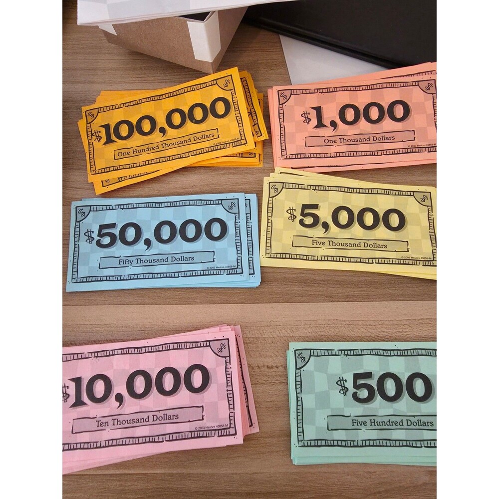 Hasbro 2003 careers board game replacement pieces (play money)